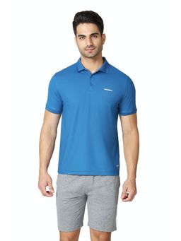Van Heusen Innerwear - Performance Men Swift Dry & Anti Stat Polo T-Shirt - Teal Mist