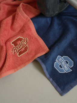 Doctor Towels - Multi-Color Banana Terry Fitness Small Hand Towel Pack of 2