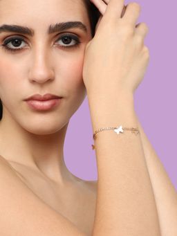 Sohi - Womens Gold Plated Designer Casual Bracelet (4464)