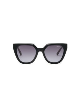 Chopard - Shiny Black Acetate Frame and Smoke Gradient Colored Lens Sunglass (54)