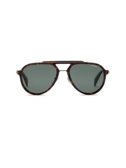 Chopard - Multi-Color Demi Acetate Frame and Alloy Metal Frame and Green Colored Lens Sunglass (58)