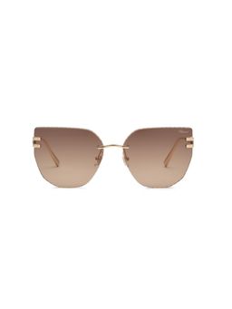 Chopard - Shiny Light Gold Titanium Frame and Brown Gradient Colored Lens Sunglass (61)