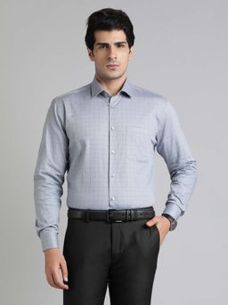 JadeBlue - Grey Checks Regular Fit Shirt