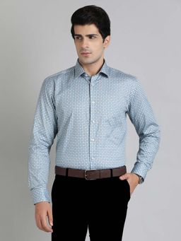 JadeBlue - Blue Printed Regular Fit Shirt
