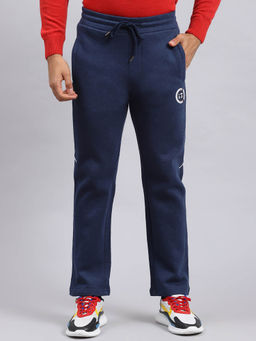 Monte Carlo - Blue Solid Regular Fit Track Pant