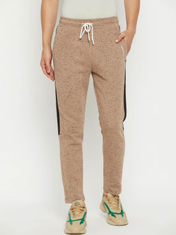 98 Degree North - Men Fleece Winterwear Trackpant - Khaki