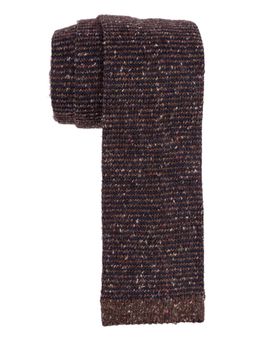 The Tie Hub - Brown Knitted Wool Necktie