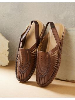 Fabindia - Women Brown Leather Sandals