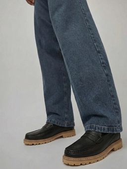 GAS - Men Scatto Black Loafers