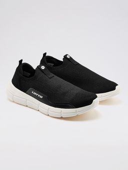LOTTO - Pulsestep Slip-On Black Walking Shoes for Men