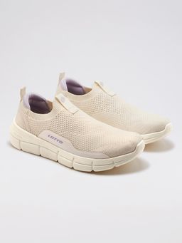 LOTTO - Pulsestep Slip-On Beige Walking Shoes for Women