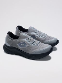 LOTTO - Oxyrun Slip On Grey Running Shoes for Men