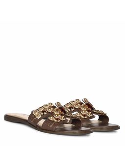 Saint G - Women Brown Leather Flats