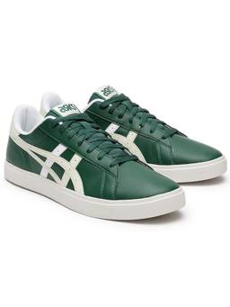 ASICS - Green Pu Round Toe Sneakers