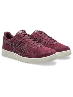 ASICS - Purple Leather Round Toe Sneakers