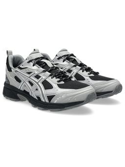 ASICS - Black Synthetic Leather Round Toe Sneakers