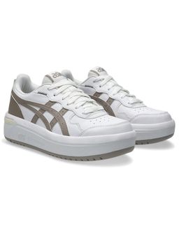 ASICS - White Synthetic Leather Round Toe Sneakers