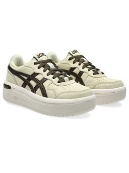 ASICS - Beige Leather Round Toe Sneakers