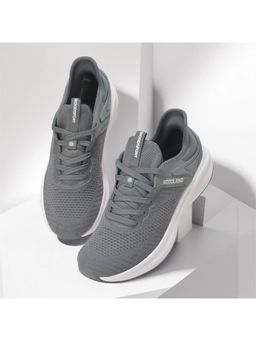 WOODLAND - Grey Mesh Round Toe Sneakers
