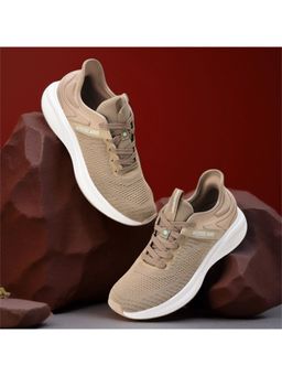 WOODLAND - Brown Mesh Round Toe Sneakers