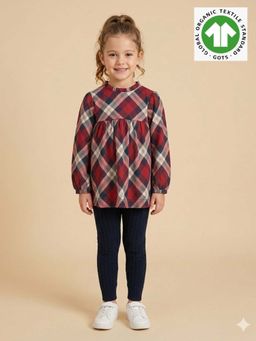 SWEETLIME BY AS - Introduces A Red Plaid Flannel Top For Your Baby Girls Wardrobe