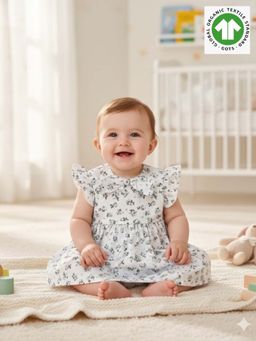 SWEETLIME BY AS - Green Cotton Printed Top and Bloomer