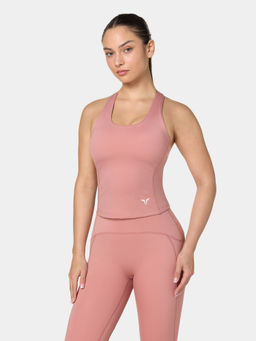 Squatwolf - Pink Performance Built-In Bra Tank Top