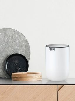 OBSESSIONS - Stainless Steel Table Dustbin with Fingerprint resistant White