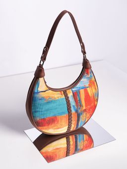 Zouk - Abstract Amaze Multicolor Hobo Bag