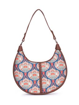 Zouk - Kovil Blue Motif Hobo Bag