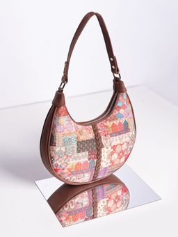 Zouk - Kutch Gamthi Abstract Multicolor Hobo Bag