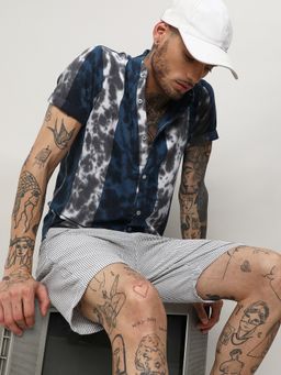 Campus Sutra - Men Multi-Color Cotton Colorblock Casual Shirt