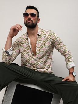 Campus Sutra - Men Multi-Color Rayon Printed Casual Shirt