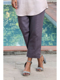 roar for good - Women Hemp Casual Breathable Soft and Charcoal Grey Trouser