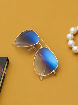 TED SMITH - UV Protection Aviator Sunglasses for Men Women Stylish Trending Fashion (58)