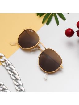 TED SMITH - UV Protection Hexagonal Sunglasses for Men Women Stylish Trending Fashion (50)