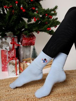 Mint & Oak - Varsity Snowman Pilates Socks