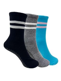 Mint & Oak - Yoga And Pilates Full Length Non-Slip Socks For Women (Pack Of 3)