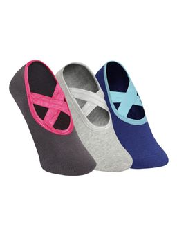 Mint & Oak - Yoga And Pilates Non-Slip Socks For Women (Pack Of 3)