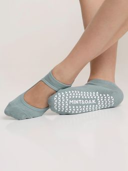 Mint & Oak - Yoga And Pilates Non-Slip Socks For Women Olive Green