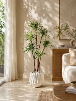 Mason Home - Artificial Spider Palm Tree - 4 Feet (With Pot)