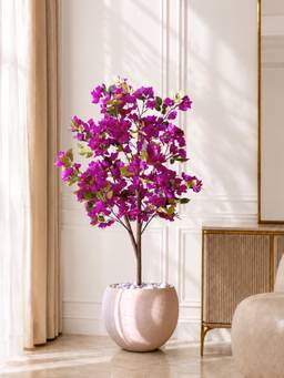 Mason Home - Artificial Purple Bougainvillea Plant - 5 Feet (Without Pot)
