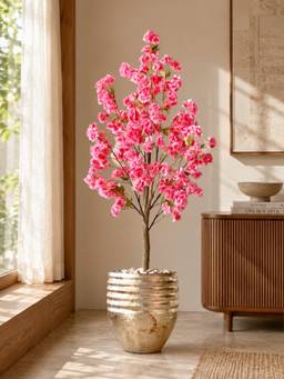 Mason Home - Artificial Sakura Cherry Blossom Plant - 5.5 Feet (Without Pot)
