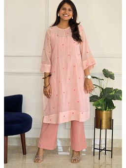 Pink Tree - Blush Pink Square Kurta with Pant