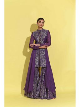 Rishi & Vibhuti - Long Tales 2.0 Purple Kurta with Palazzo