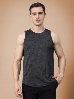 CHKOKKO - Grey Men Gym Tank Tops