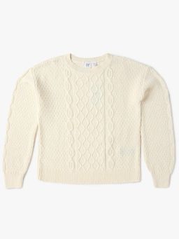 GAP - Girls Cable-Knit Relaxed Pullover Sweater