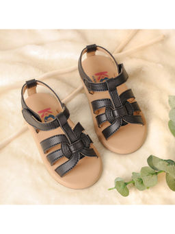 Kicks and Crawl - Black Gladiator Sandals