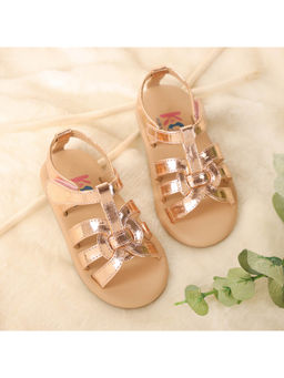 Kicks and Crawl - Gleaming Gladiator Sandals