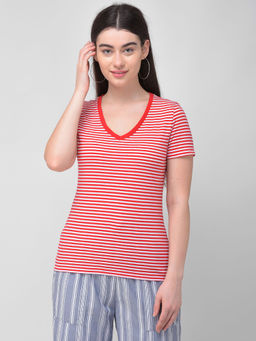 WOODLAND - T-Shirt Red White